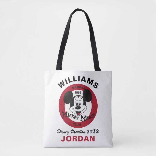 Mickey Mouse Club | Family Vacation Tote Bag (Front)