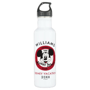 Mickey Mouse Club Family Vacation & Year Stainless Steel Water Bottle
