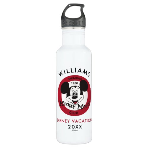 Mickey Mouse Club  Family Vacation  Year Stainless Steel Water Bottle
