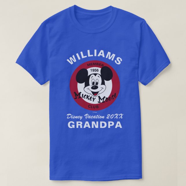 Mickey Mouse Club | Family Vacation & Year T-Shirt (Design Front)