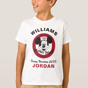 Mickey Mouse Club | Family Vacation & Year T-Shirt