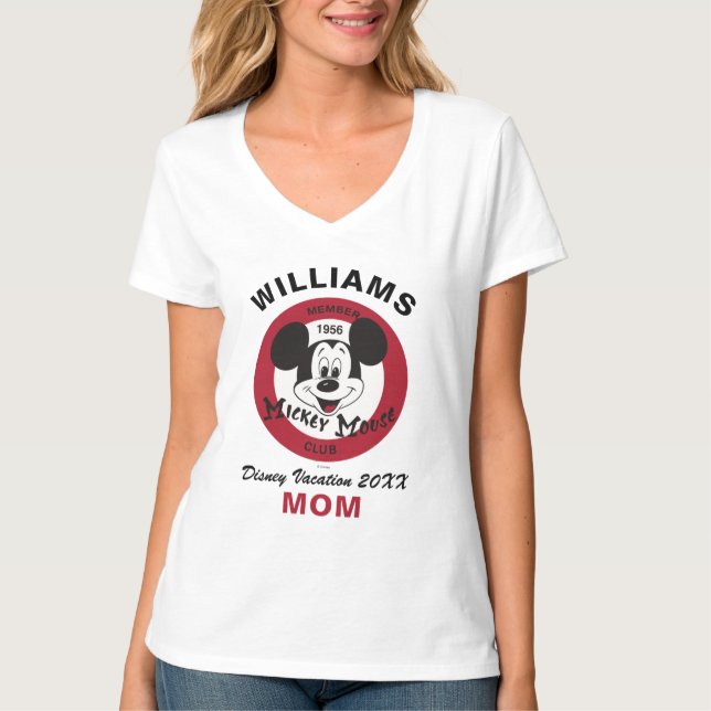 Mickey Mouse Club | Family Vacation & Year T-Shirt (Front)