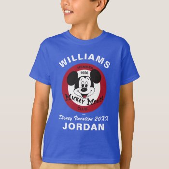 Mickey Mouse Club | Family Vacation & Year T-shirt by MickeyAndFriends at Zazzle