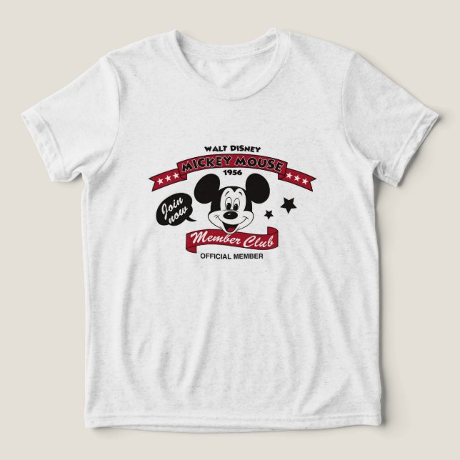 Mickey Mouse Club Logo (1956) Tri-Blend Shirt (Design Front)