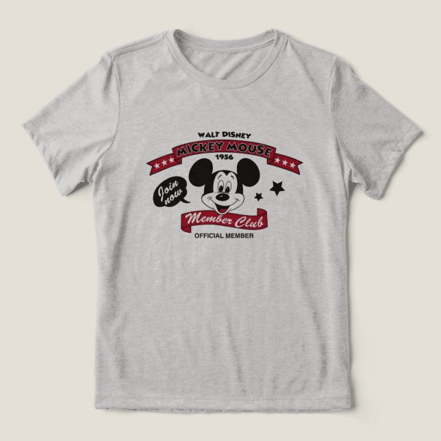 Mickey Mouse Club Logo (1956) Tri-Blend Shirt (Design Front)