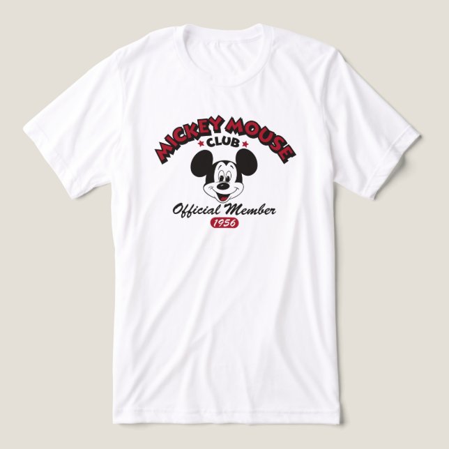 Mickey Mouse Club Member Logo (1956) Tri-Blend Shirt (Design Front)