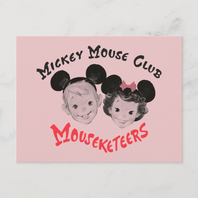 Mickey Mouse Club Mouseketeers Postcard (Front)