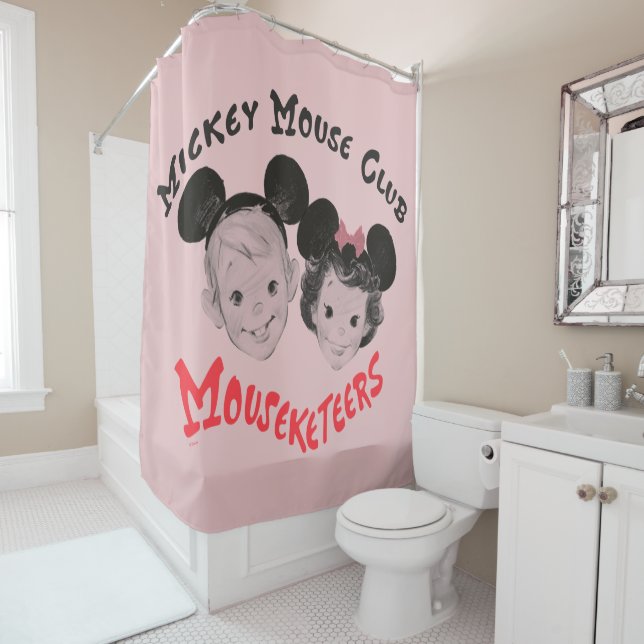Mickey Mouse Club Mouseketeers Shower Curtain (In Situ)