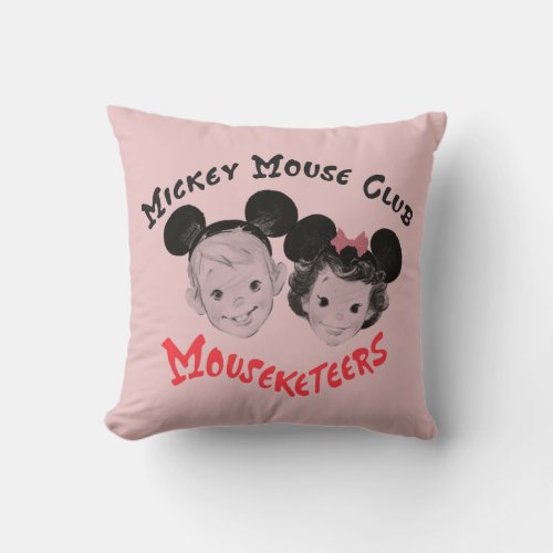 Mickey Mouse Club Mouseketeers Throw Pillow
