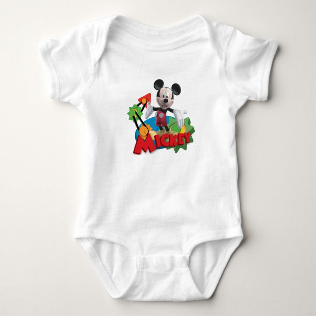 Mickey Mouse Clubhouse | Arms Out Baby Bodysuit (Front)