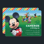 Mickey Mouse Clubhouse Birthday Invitation<br><div class="desc">Celebrate your little one’s special day with this fun Mickey Mouse Clubhouse birthday invitation. Featuring Mickey and his friends from the beloved Clubhouse series, this invitation brings all the magic and fun of Disney right to your party. Customizable with your event details, it’s perfect for a Mickey Mouse-themed birthday party,...</div>