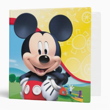 Mickey Mouse Clubhouse | Playhouse Binder by MickeyAndFriends at Zazzle