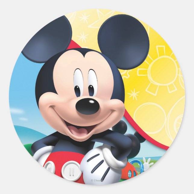 Mickey Mouse Clubhouse | Playhouse Classic Round Sticker (Front)