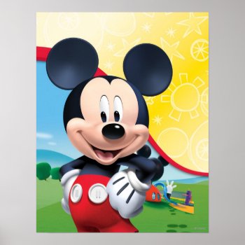 Mickey Mouse Clubhouse | Playhouse Poster by MickeyAndFriends at Zazzle
