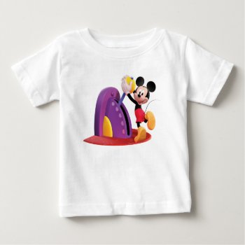 Mickey Mouse Clubhouse | Pulling Lever Baby T-shirt by MickeyAndFriends at Zazzle