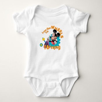 Mickey Mouse Clubhouse | Wheels Turning Baby Bodysuit by MickeyAndFriends at Zazzle