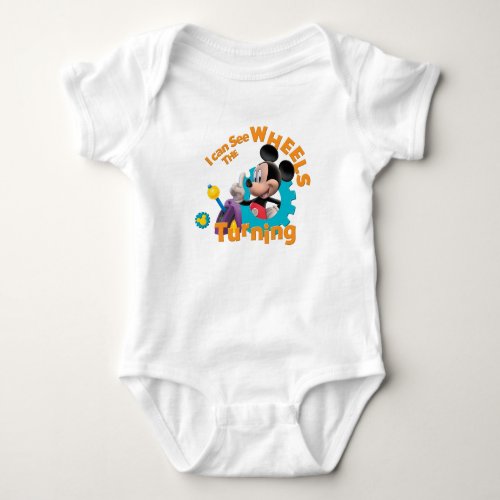 Mickey Mouse Clubhouse  Wheels Turning Baby Bodysuit