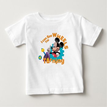 Mickey Mouse Clubhouse | Wheels Turning Baby T-shirt by MickeyAndFriends at Zazzle