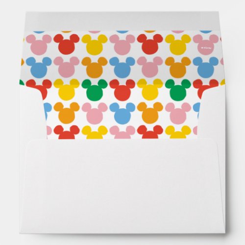 Mickey Mouse  Colorful Repeating Logo Envelope