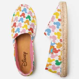 Mickey Mouse Colorful Repeating Logo Espadrilles