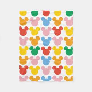Mickey Mouse | Colorful Repeating Logo Fleece Blanket