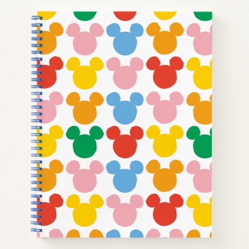 Mickey Mouse  Colorful Repeating Logo Notebook