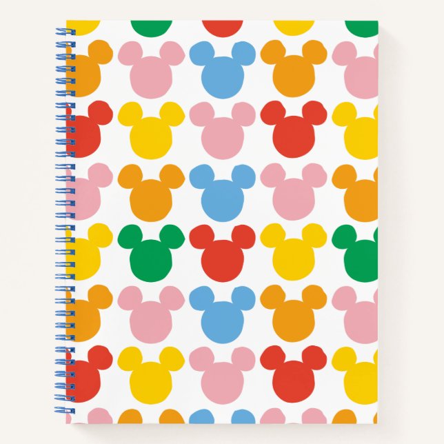 Mickey Mouse | Colorful Repeating Logo Notebook (Front)