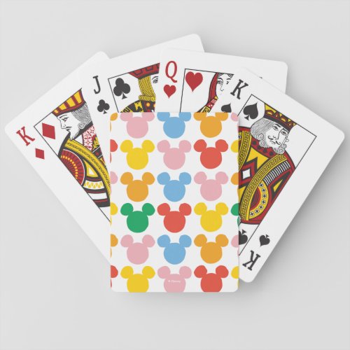 Mickey Mouse  Colorful Repeating Logo Poker Cards