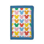 Mickey Mouse | Colorful Repeating Logo Trifold Wallet