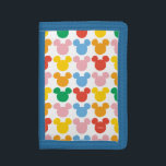 Mickey Mouse | Colorful Repeating Logo Trifold Wallet<br><div class="desc">Brighten up any occasion with this colorful Mickey Mouse repeating logo design! Featuring a playful pattern of Mickey’s iconic silhouette in a variety of vibrant colors, this artwork blends classic Disney nostalgia with a bold, modern twist. The dynamic and eye-catching design is perfect for Disney fans who love fun, energetic...</div>