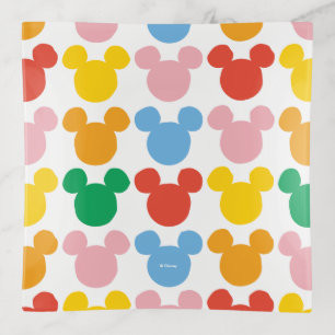 Mickey Mouse Colorful Repeating Logo Trinket Tray