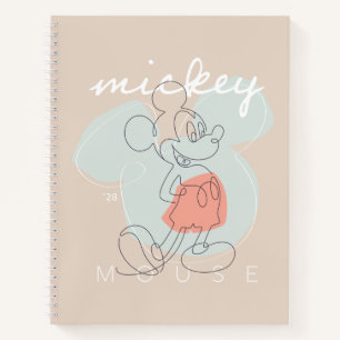 Mickey Mouse Continuous Line Graphic Notebook