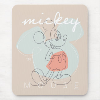 Mickey Mouse Continuous Line Graphic Pad