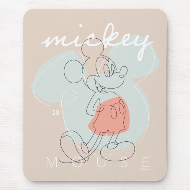 Mickey Mouse Continuous Line Graphic Pad (Front)