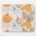 Mickey Mouse Continuous Line Pattern Mouse Pad