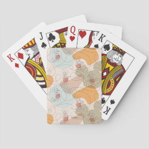 Mickey Mouse Continuous Line Pattern Poker Cards