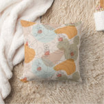 Mickey Mouse Continuous Line Pattern Throw Pillow