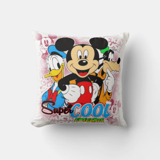 Mickey Mouse cool friend Throw Pillow