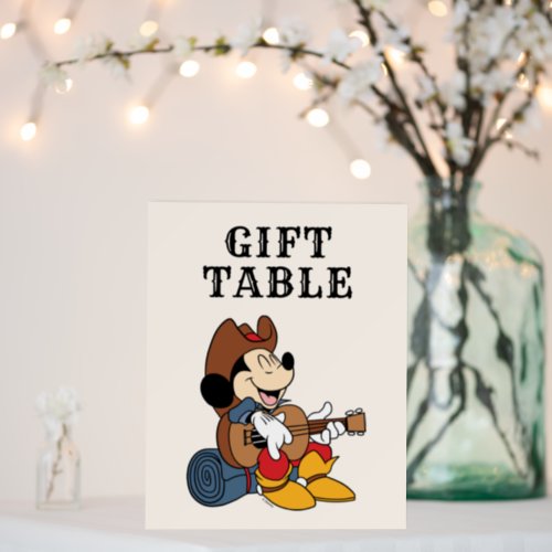 Mickey Mouse  Cowboy Rodeo Birthday Foam Board