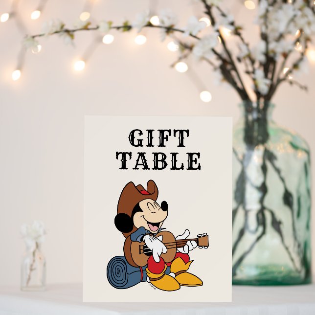 Mickey Mouse | Cowboy Rodeo Birthday Foam Board (In Situ (Wedding))