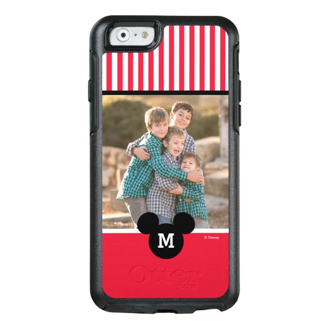 Mickey Mouse | Custom Photo & Monogram Otterbox iPhone Case (Back)