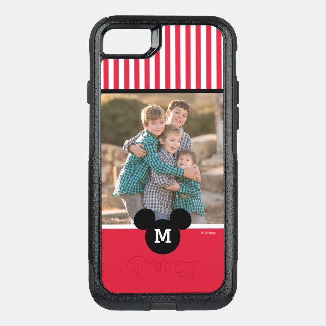 Mickey Mouse | Custom Photo & Monogram Otterbox iPhone Case (Back)