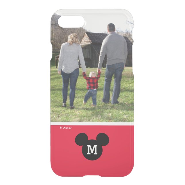 Mickey Mouse | Custom Photo & Monogram Uncommon iPhone Case (Back)