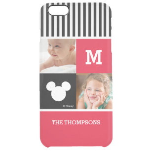 Mickey Mouse   Custom Photos & Monogram Clear iPhone 6 Plus Case