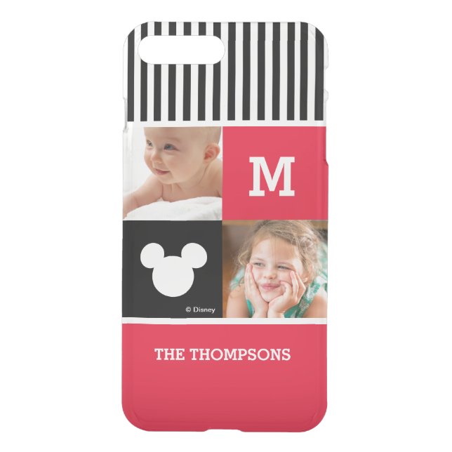 Mickey Mouse | Custom Photos & Monogram Uncommon iPhone Case (Back)