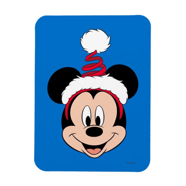 Mickey Mouse | Cute Christmas Hat Magnet (Vertical)