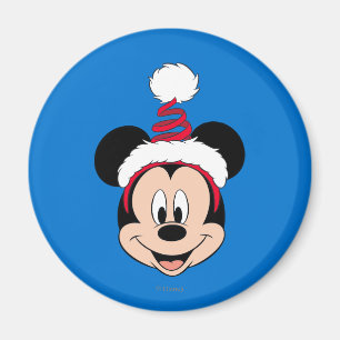 Mickey Mouse Cute Christmas Hat Magnet