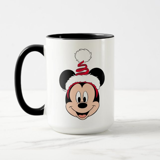 Mickey Mouse | Cute Christmas Hat Mug (Left)