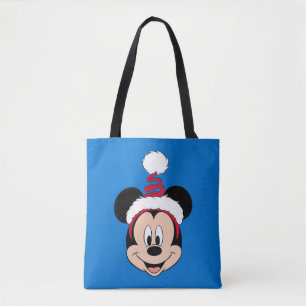 Mickey Mouse   Cute Christmas Hat Tote Bag