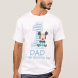 Mickey Mouse | Dad of the Birthday Boy T-Shirt<br><div class="desc">Celebrate your little boy's first birthday with this custom "Dad of the Birthday Boy" shirt.</div>